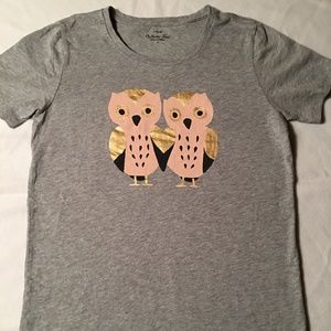 J Crew owl short sleeve collector's t-shirt small